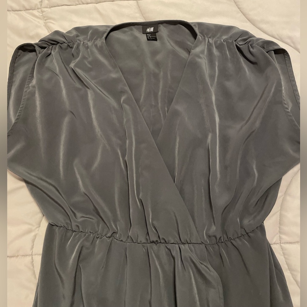 H&M Gray Wrap Dress - Picture 3 of 4